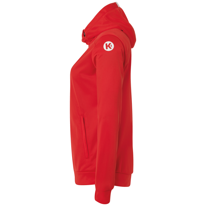 Kempa Player Kapuzenjacke Women - rot/weiß