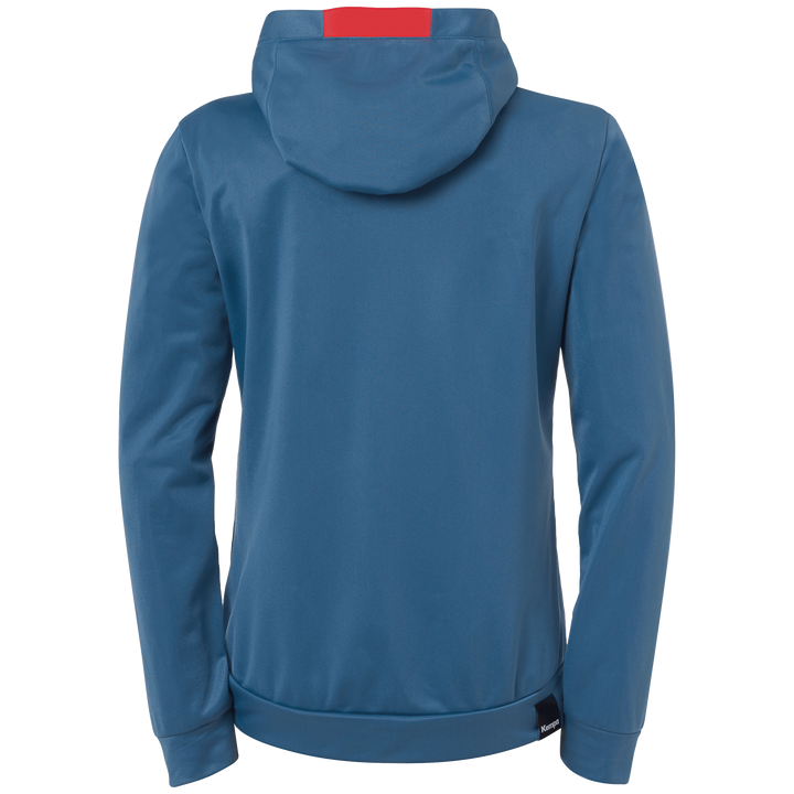 Kempa Player Kapuzenjacke Women - ice grau/fluo rot