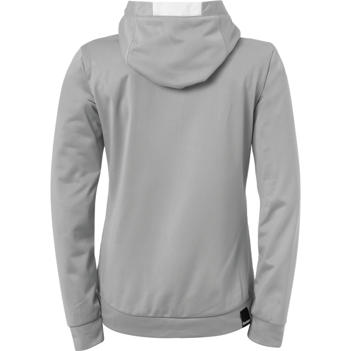 Kempa Player Kapuzenjacke Women - dark grau melange/weiß