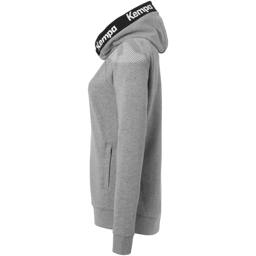 Kempa Core 26 Hood Jacket Women - dark grau melange
