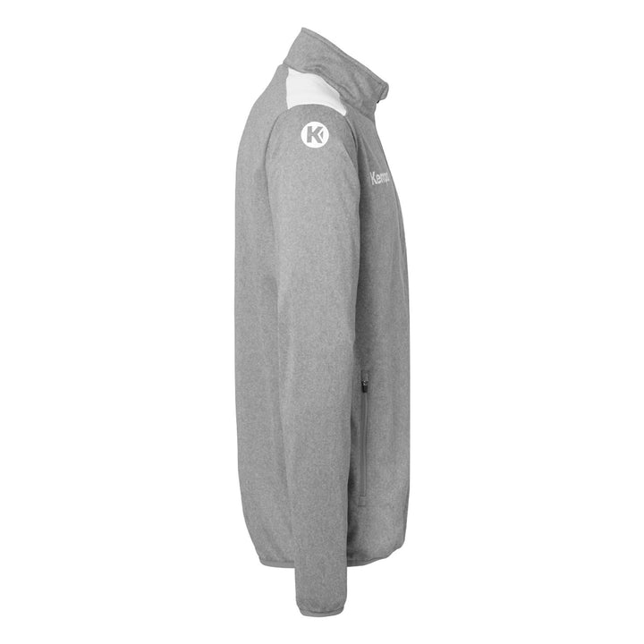 Kempa Emotion 27 Poly Jacke - dark grau melange/weiß