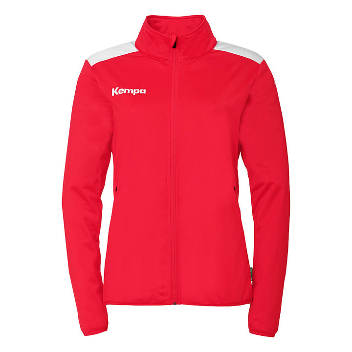 Kempa Emotion 27 Poly Jacke Damen - rot/weiß