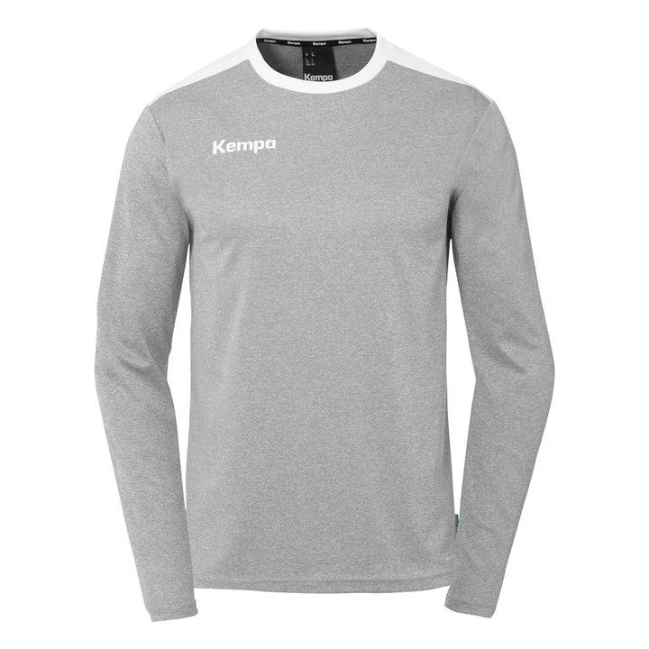 Kempa Emotion 27 Langarmshirt - dark grau melange/weiß