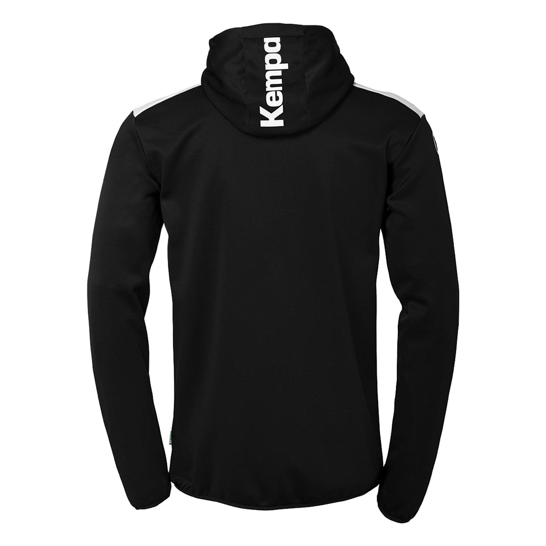 Kempa Emotion 27 Kapuzenjacke - schwarz/weiß
