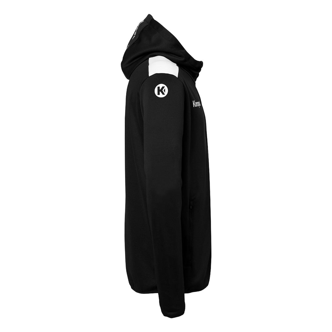 Kempa Emotion 27 Kapuzenjacke - schwarz/weiß