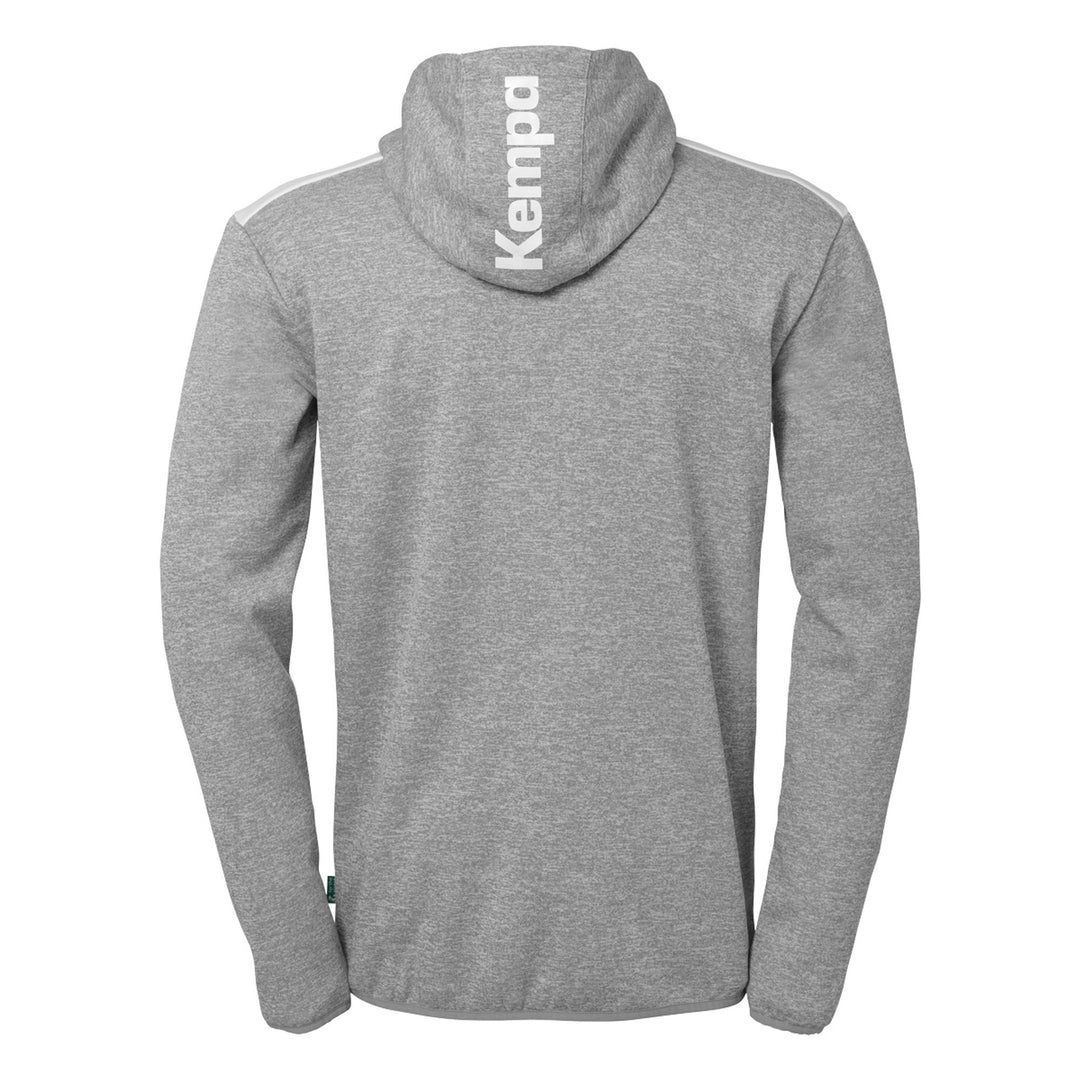 Kempa Emotion 27 Kapuzenjacke - dark grau melange/weiß