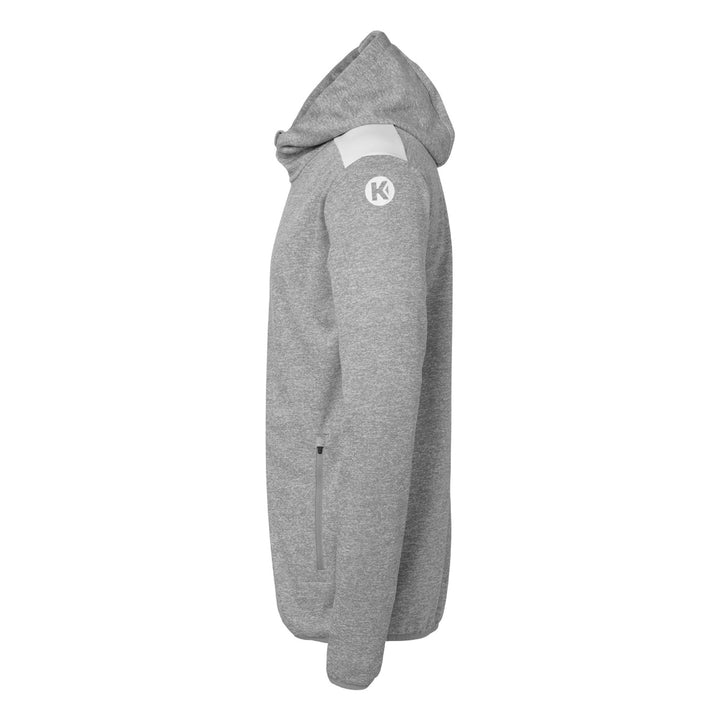 Kempa Emotion 27 Kapuzenjacke - dark grau melange/weiß