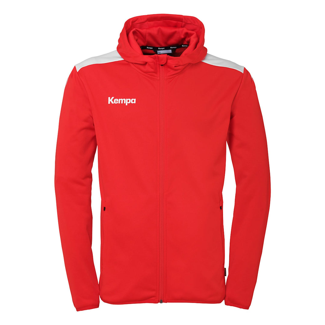 Kempa Emotion 27 Kapuzenjacke - rot/weiß
