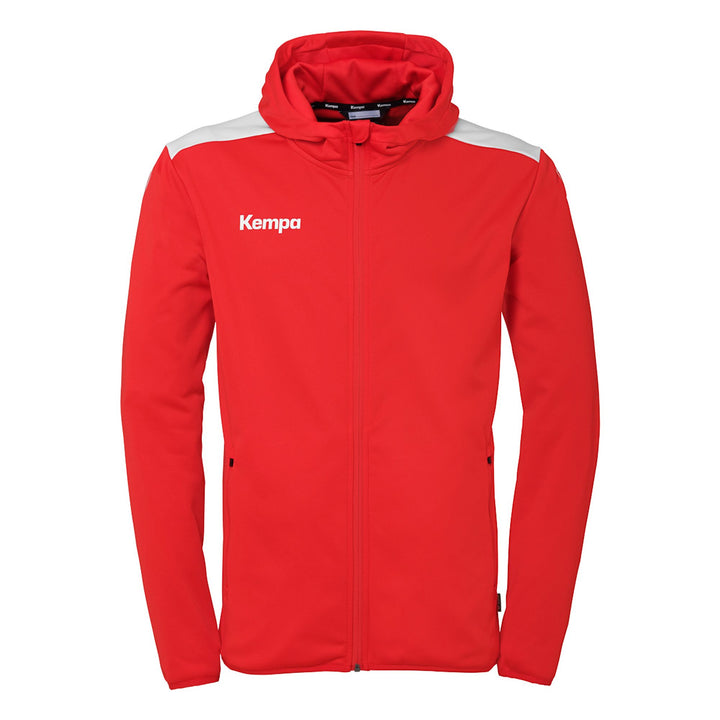 Kempa Emotion 27 Kapuzenjacke - rot/weiß
