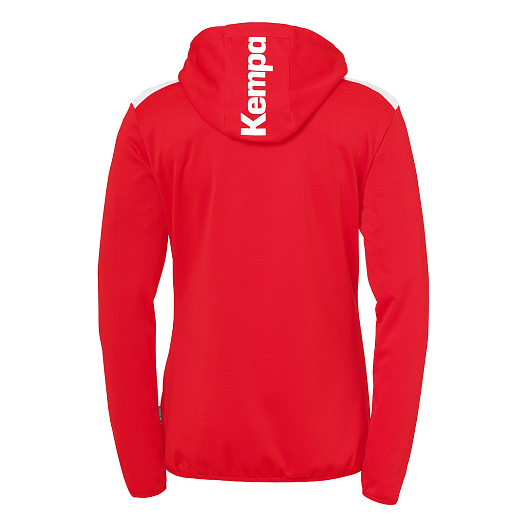 Kempa Emotion 27 Kapuzenjacke Damen - rot/weiß