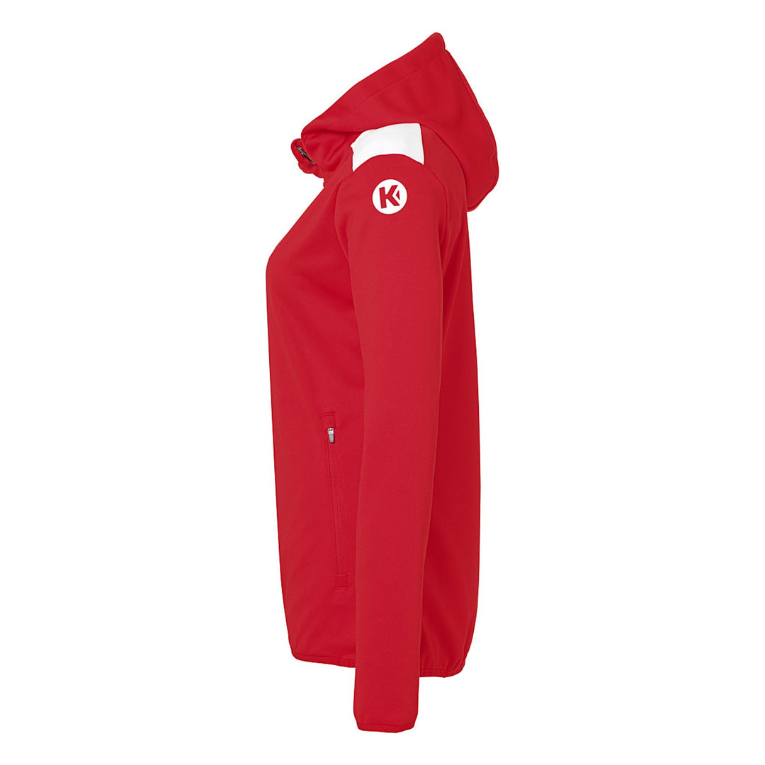 Kempa Emotion 27 Kapuzenjacke Damen - rot/weiß