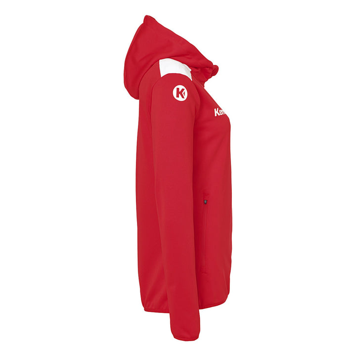 Kempa Emotion 27 Kapuzenjacke Damen - rot/weiß