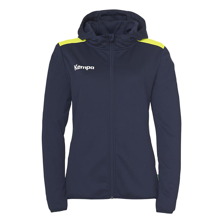 Kempa Emotion 27 Kapuzenjacke Damen - marine/fluo gelb
