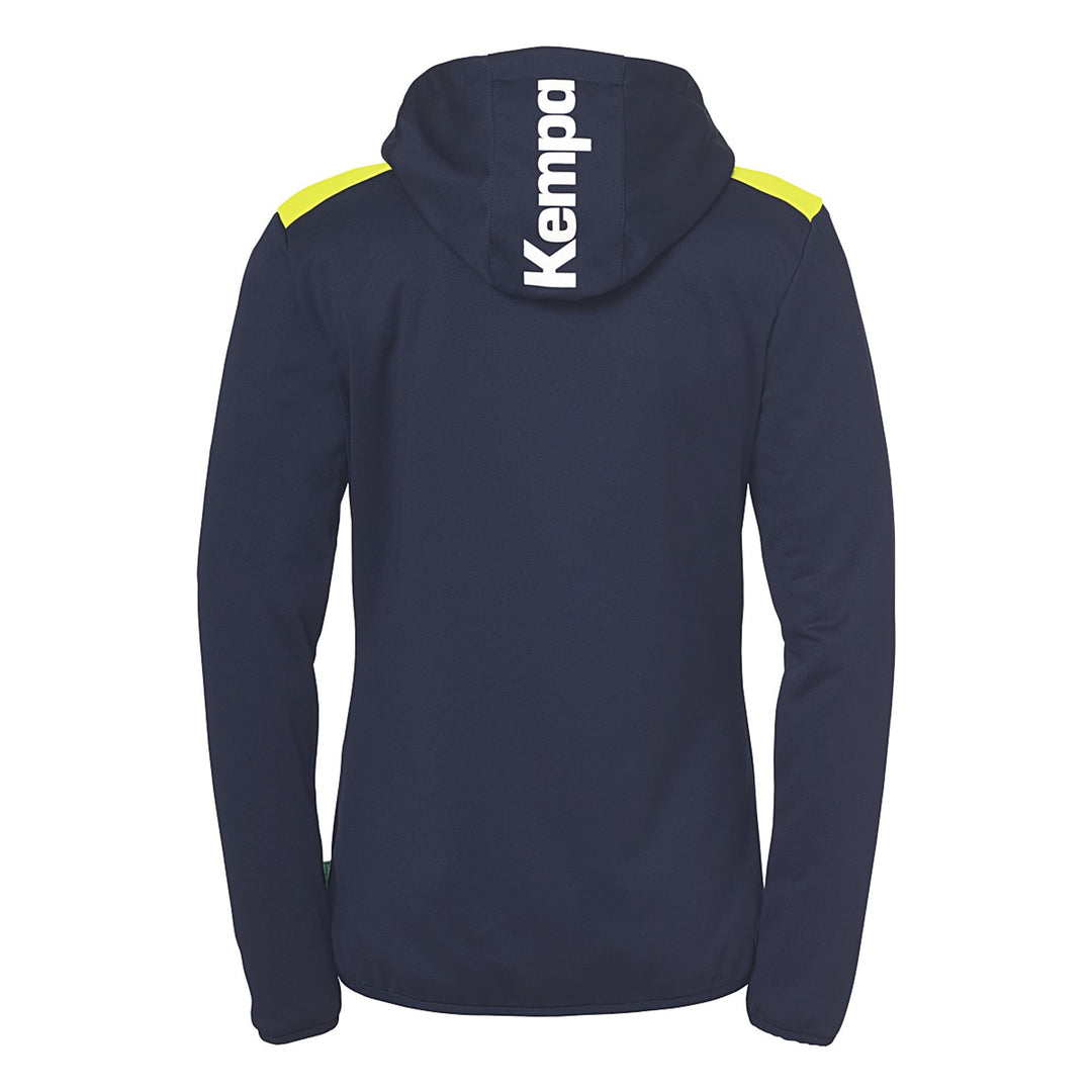 Kempa Emotion 27 Kapuzenjacke Damen - marine/fluo gelb