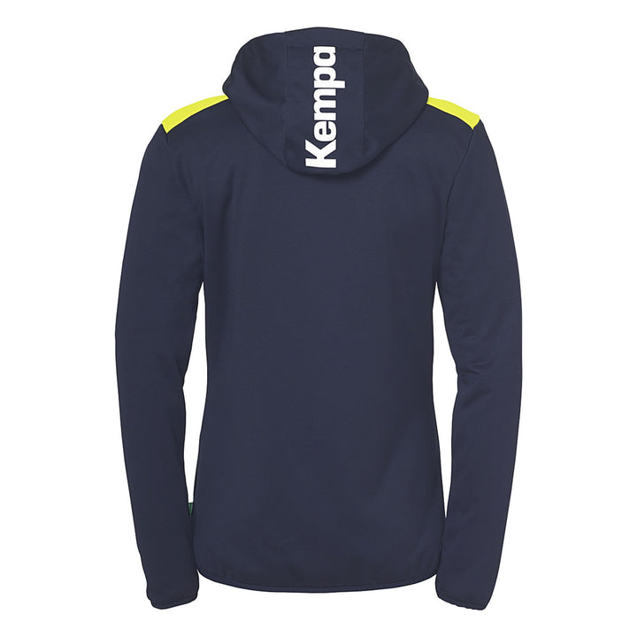 Kempa Emotion 27 Kapuzenjacke Damen - marine/fluo gelb
