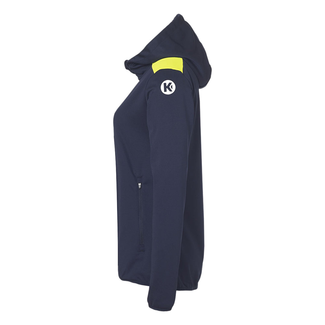 Kempa Emotion 27 Kapuzenjacke Damen - marine/fluo gelb