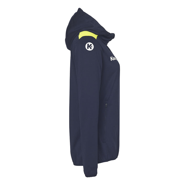 Kempa Emotion 27 Kapuzenjacke Damen - marine/fluo gelb