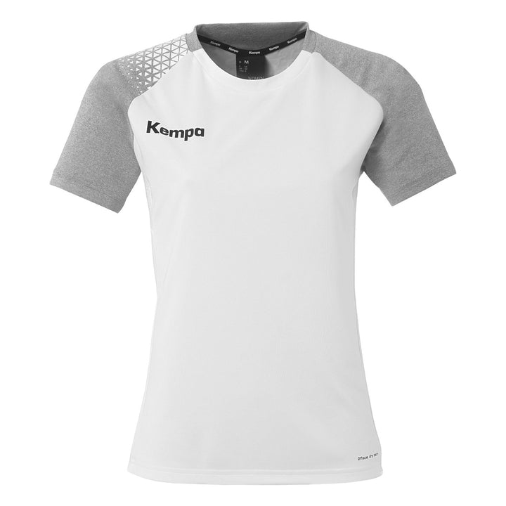 Kempa Ambition 28 Shirt Damen - weiß/dark grau melange