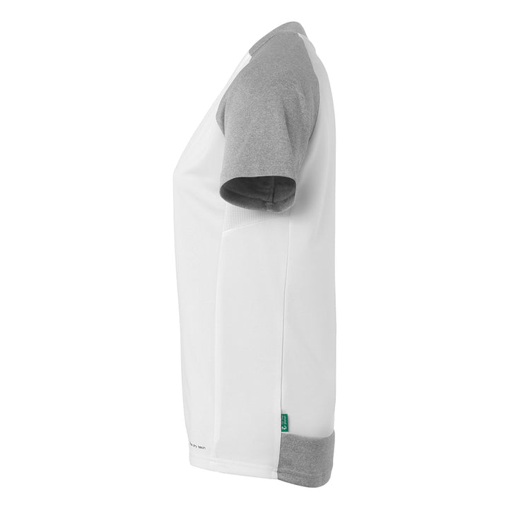 Kempa Ambition 28 Shirt Damen - weiß/dark grau melange