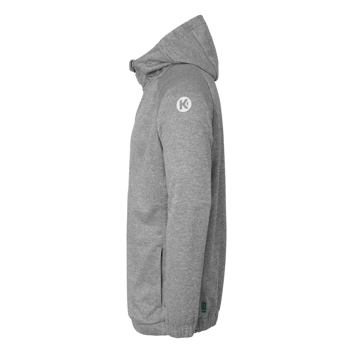 Kempa Ambition 28 Kapuzenjacke - dark grau melange/weiß