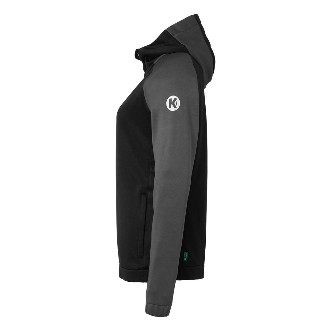 Kempa Ambition 28 Kapuzenjacke Damen - schwarz/anthra