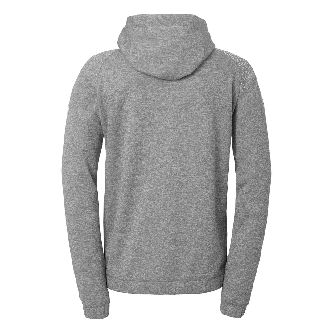 Kempa Ambition 28 Kapuzenjacke Damen - dark grau melange/weiß