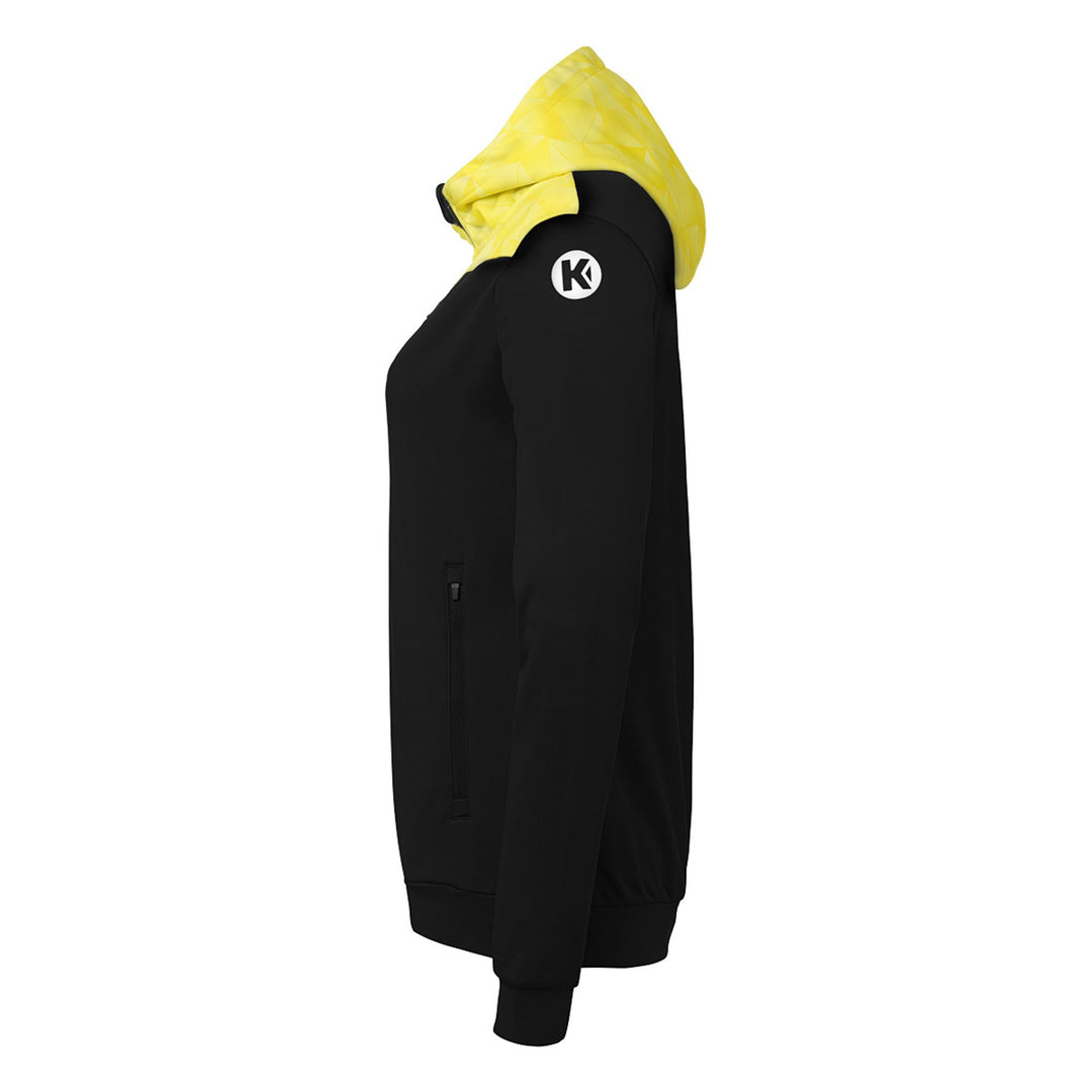 Kempa Athletics 29 Kapuzenjacke Damen - schwarz/limonengelb
