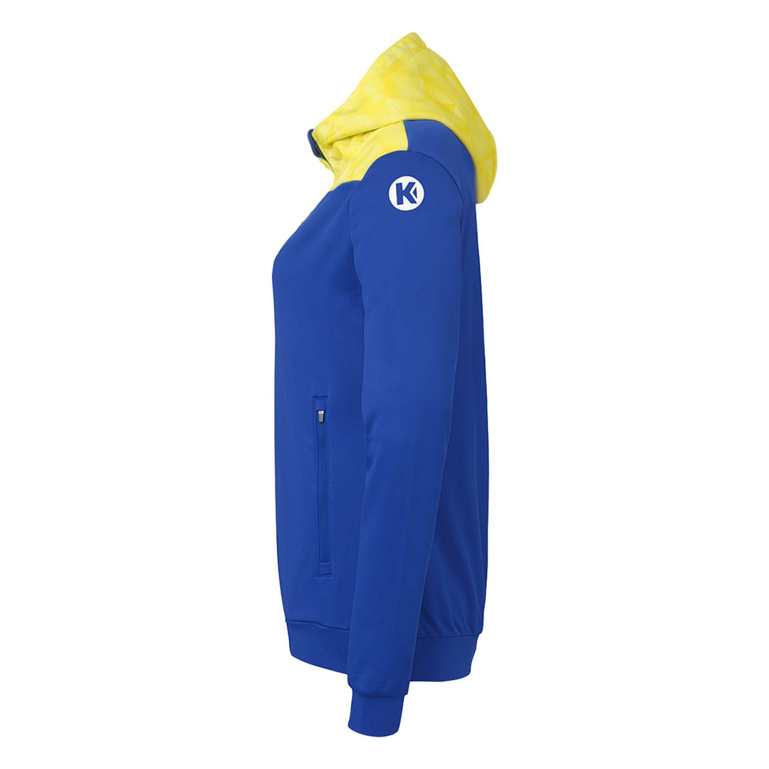 Kempa Athletics 29 Kapuzenjacke Damen - royal/limonengelb