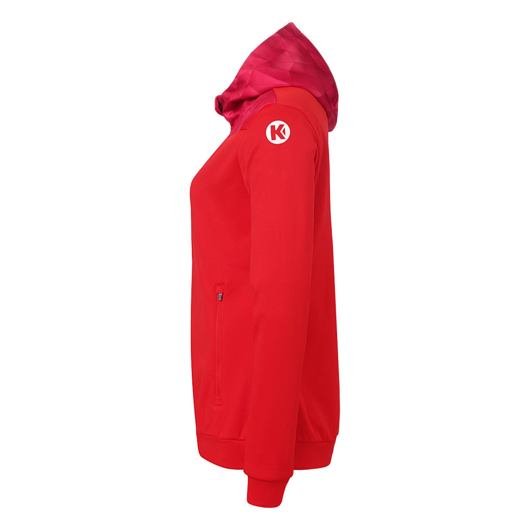 Kempa Athletics 29 Kapuzenjacke Damen - rot/chilirot