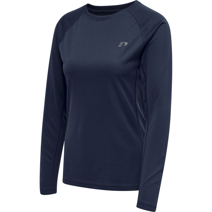 newline Women Core Running T-Shirt L/S - black iris