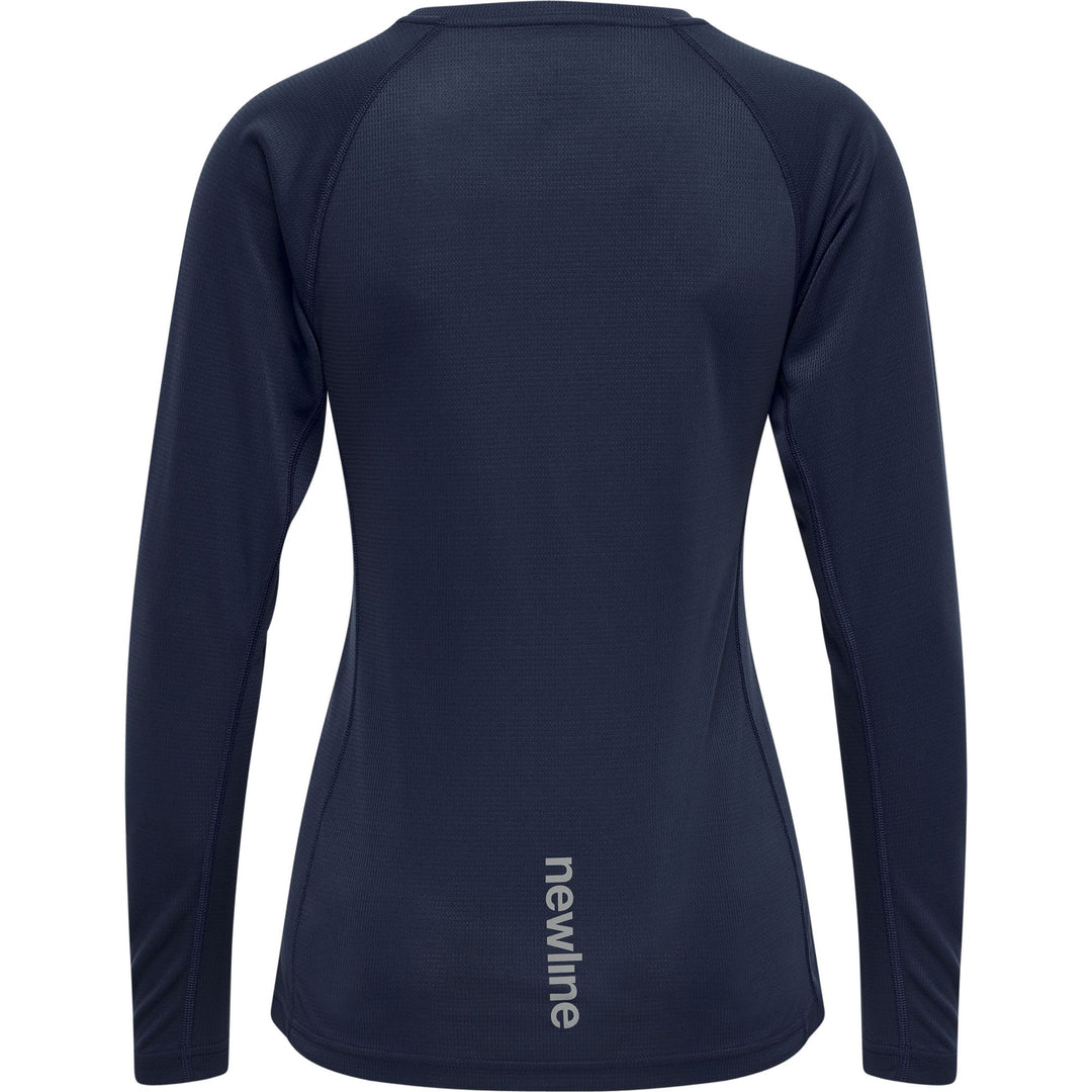 newline Women Core Running T-Shirt L/S - black iris