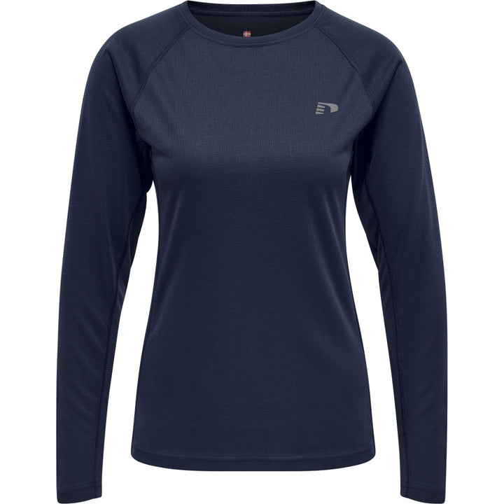 newline Women Core Running T-Shirt L/S - black iris