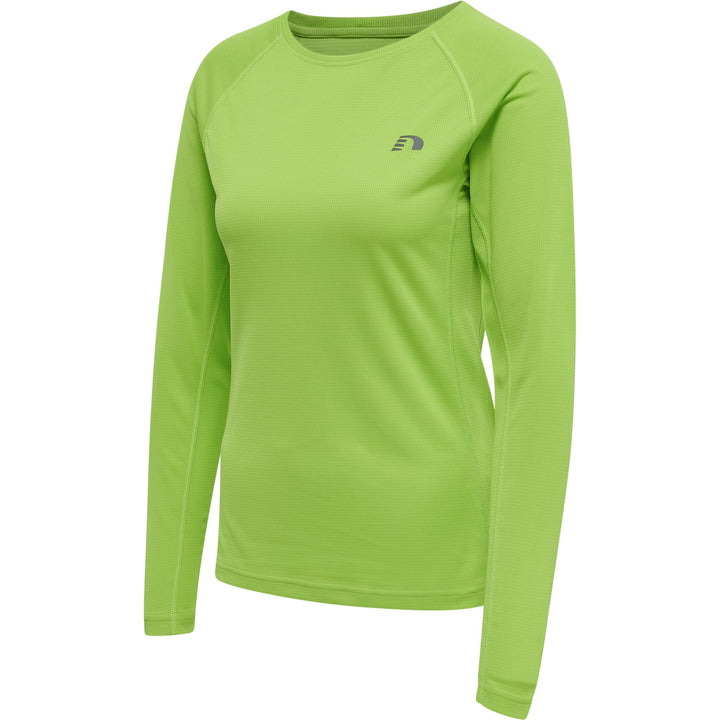 newline Women Core Running T-Shirt L/S - green flash