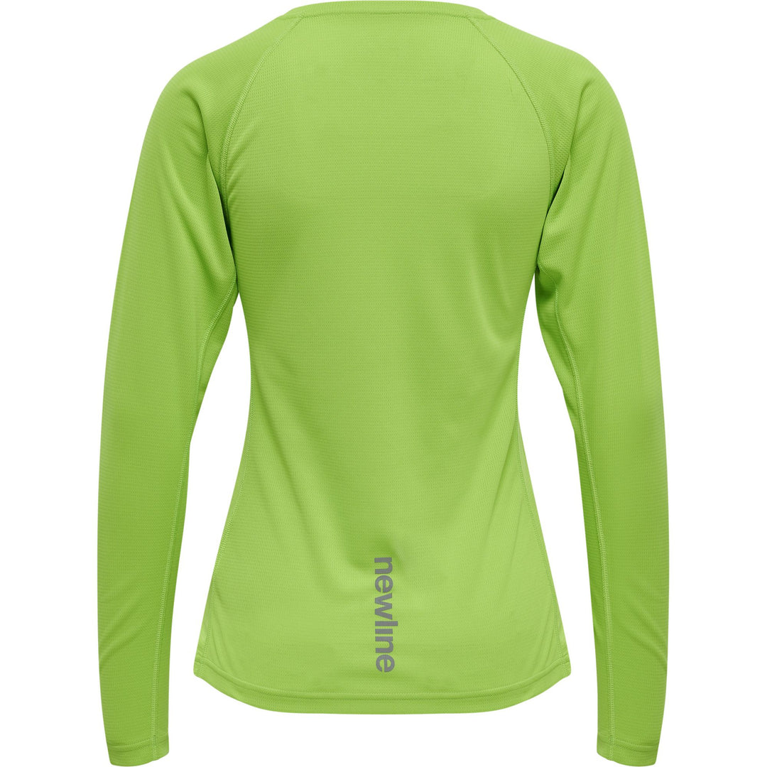 newline Women Core Running T-Shirt L/S - green flash