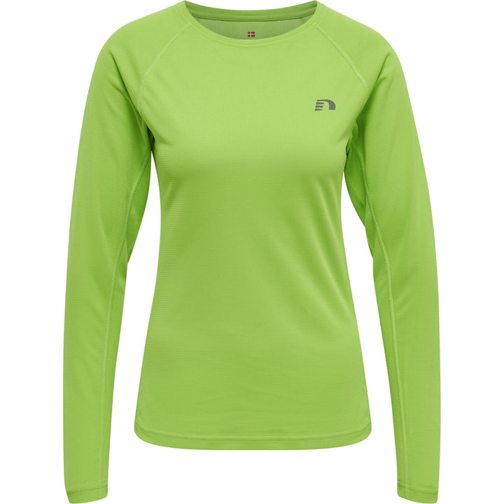 newline Women Core Running T-Shirt L/S - green flash