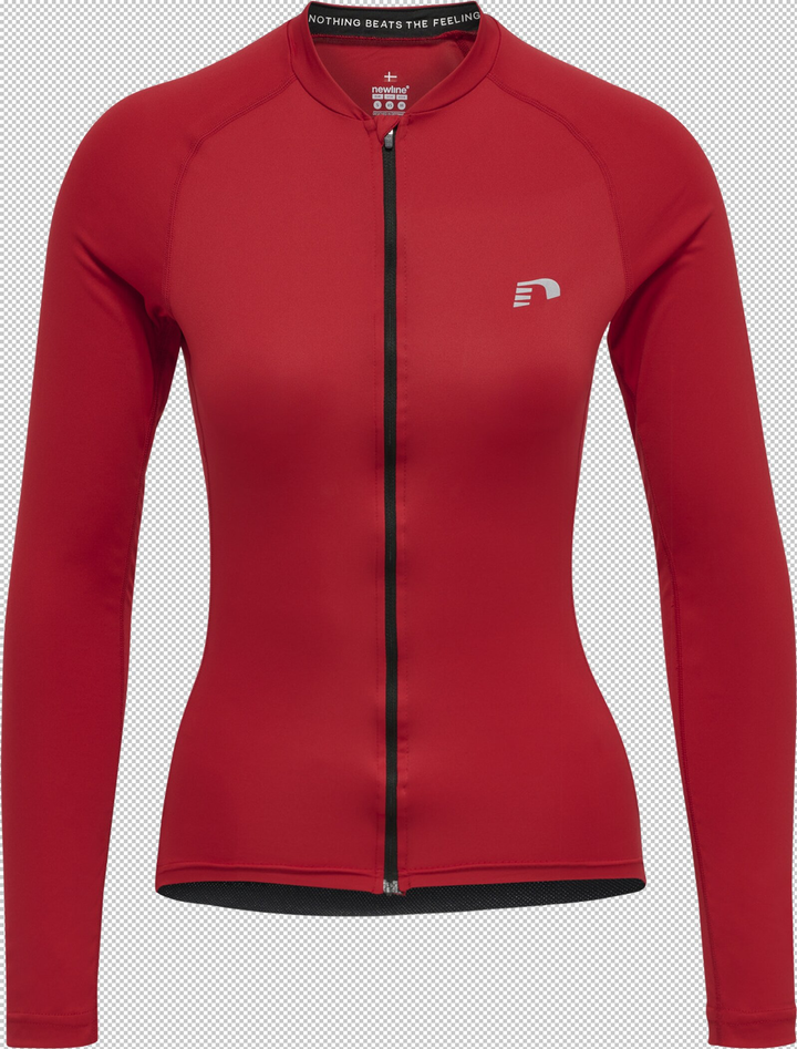 newline Womens Core Bike L/S Jersey - tango red