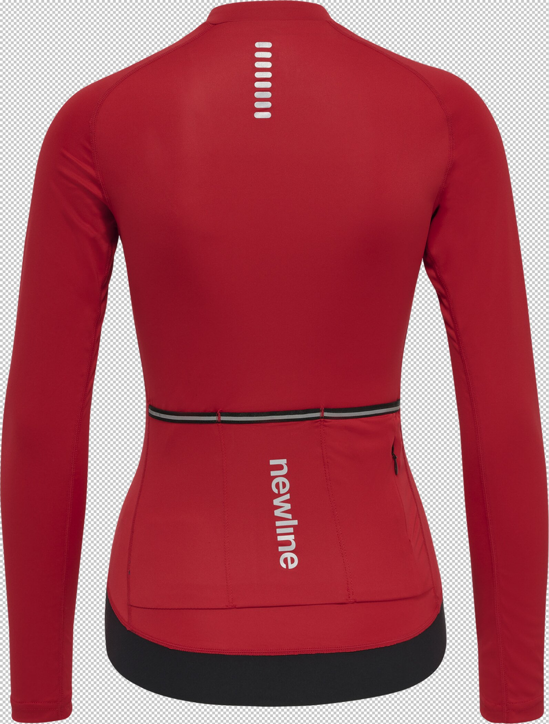 newline Womens Core Bike L/S Jersey - tango red