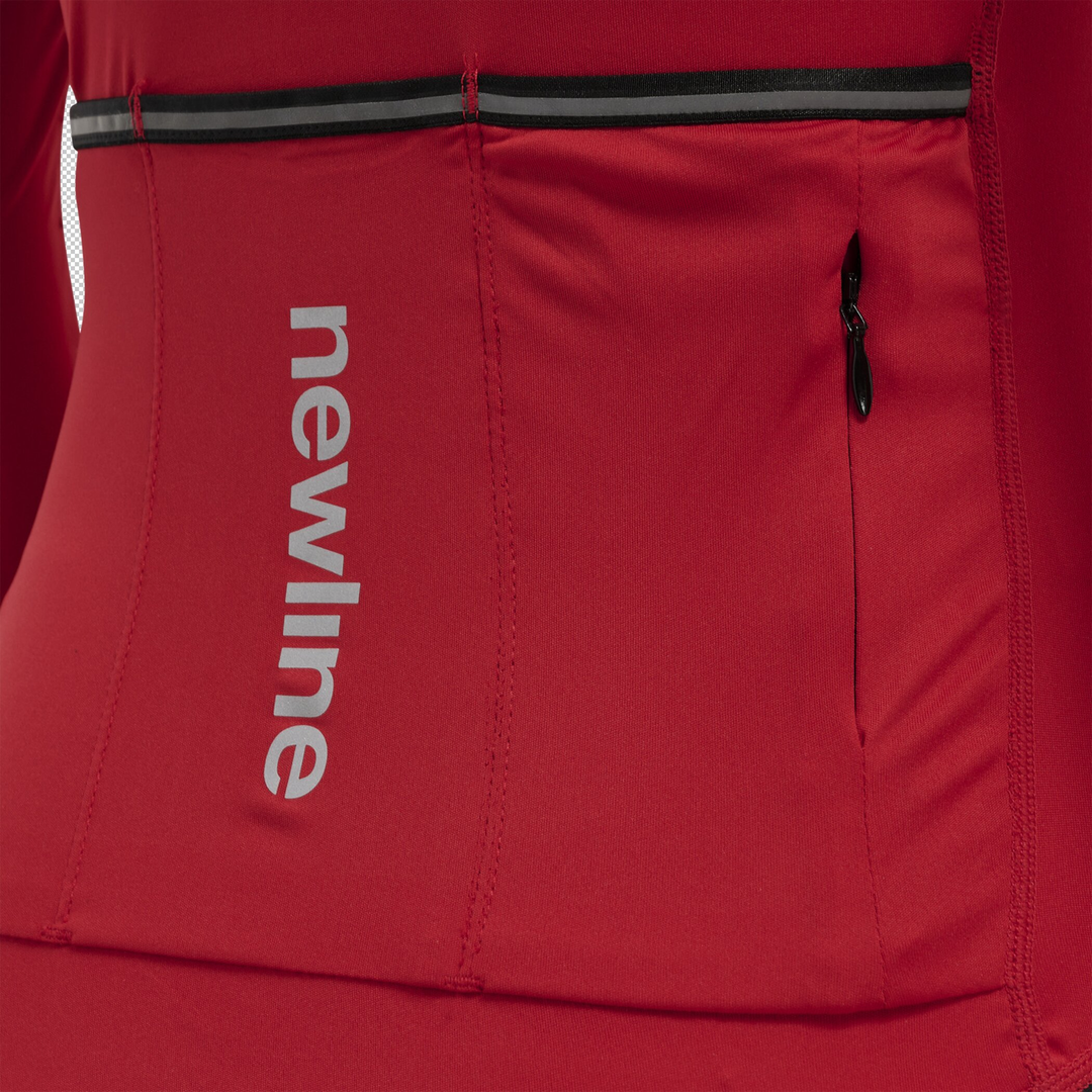 newline Womens Core Bike L/S Jersey - tango red