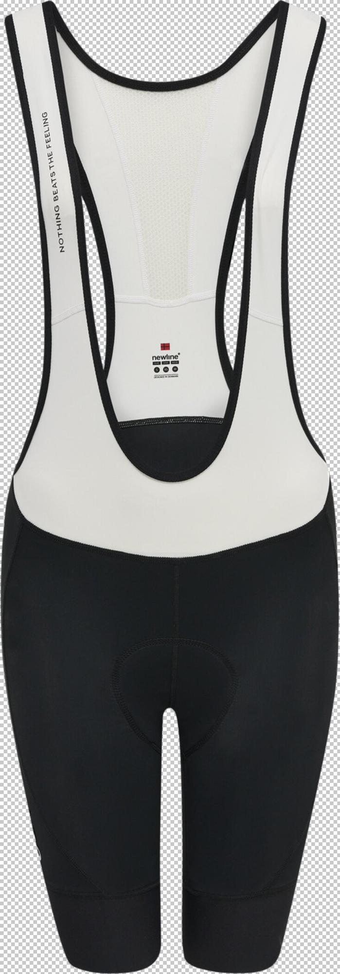 newline Womens Core Bike Panel Bib Shorts - black/white