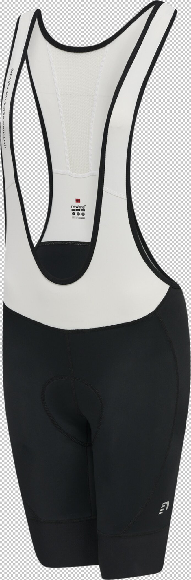 newline Womens Core Bike Panel Bib Shorts - black/white