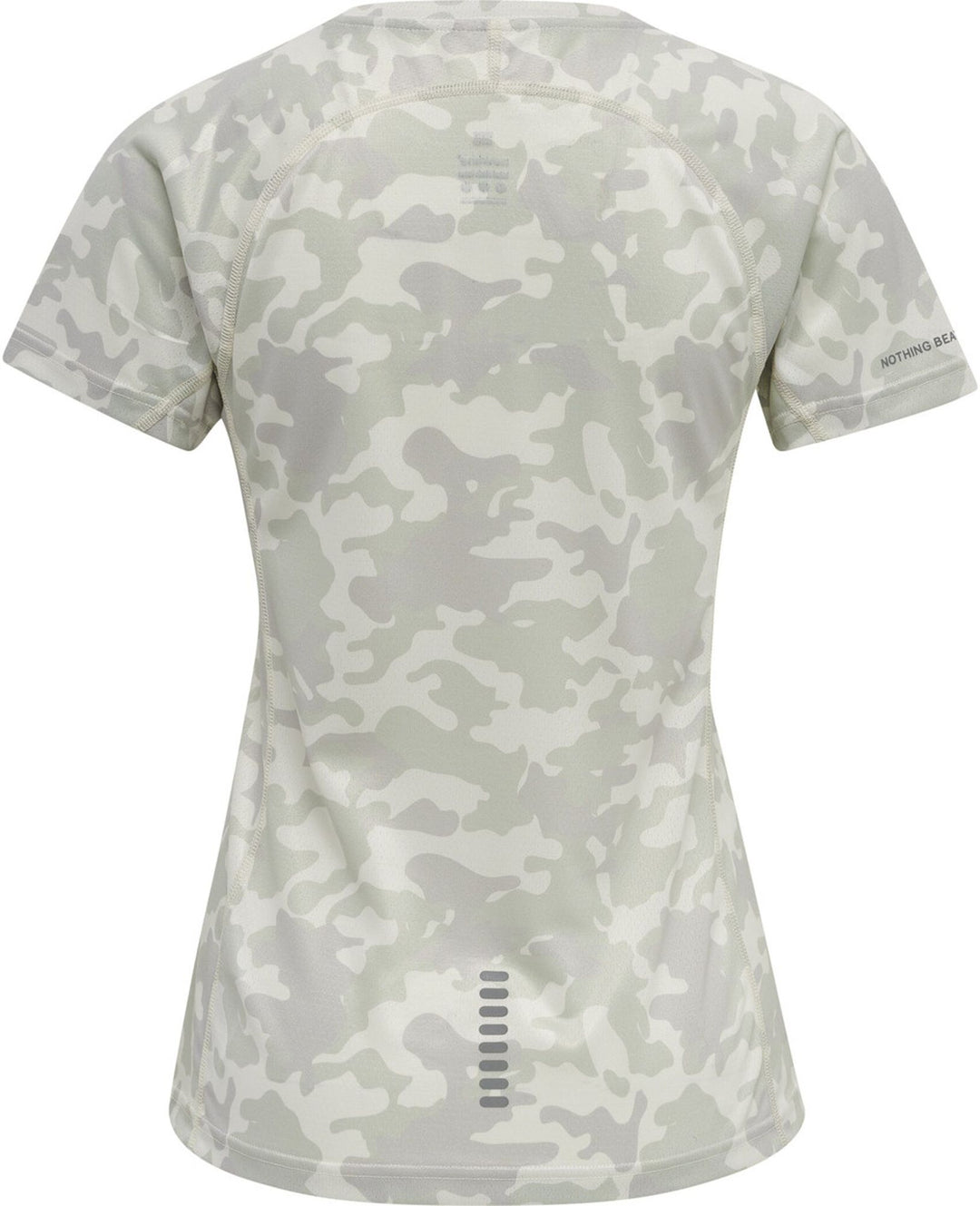 newline Women Running T-Shirt S/S - oyster mushroom aop
