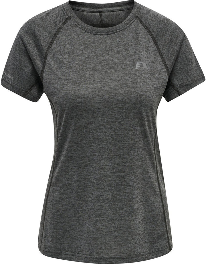 newline Women Running T-Shirt S/S - forged iron melange