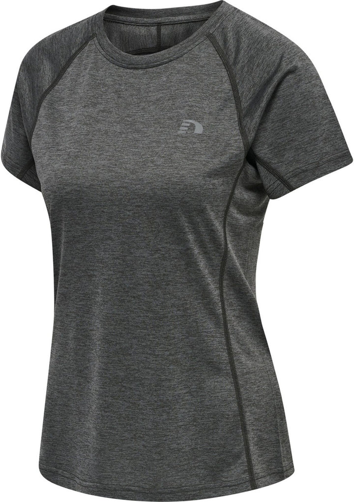 newline Women Running T-Shirt S/S - forged iron melange