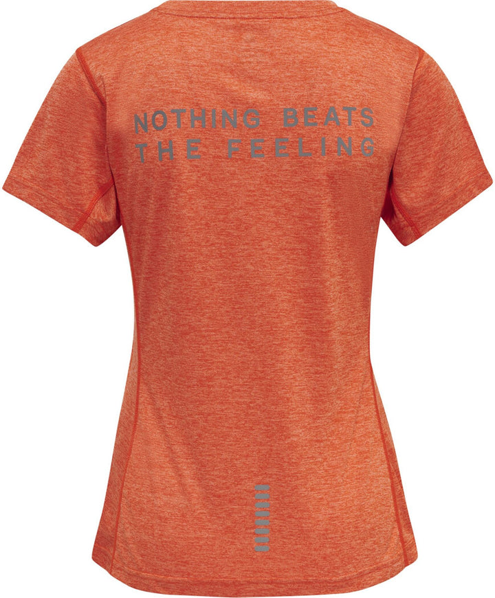 newline Women Statement T-Shirt S/S - spicy orange melange