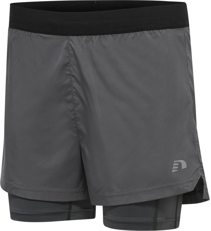 newline Women 2-In-1 Running Shorts - forged iron