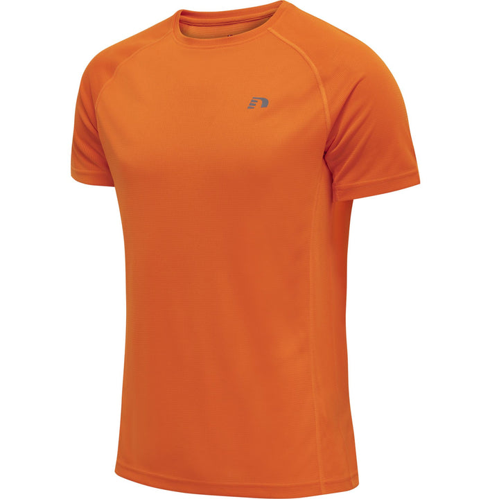 newline Men Core Running T-Shirt S/S - orange tiger