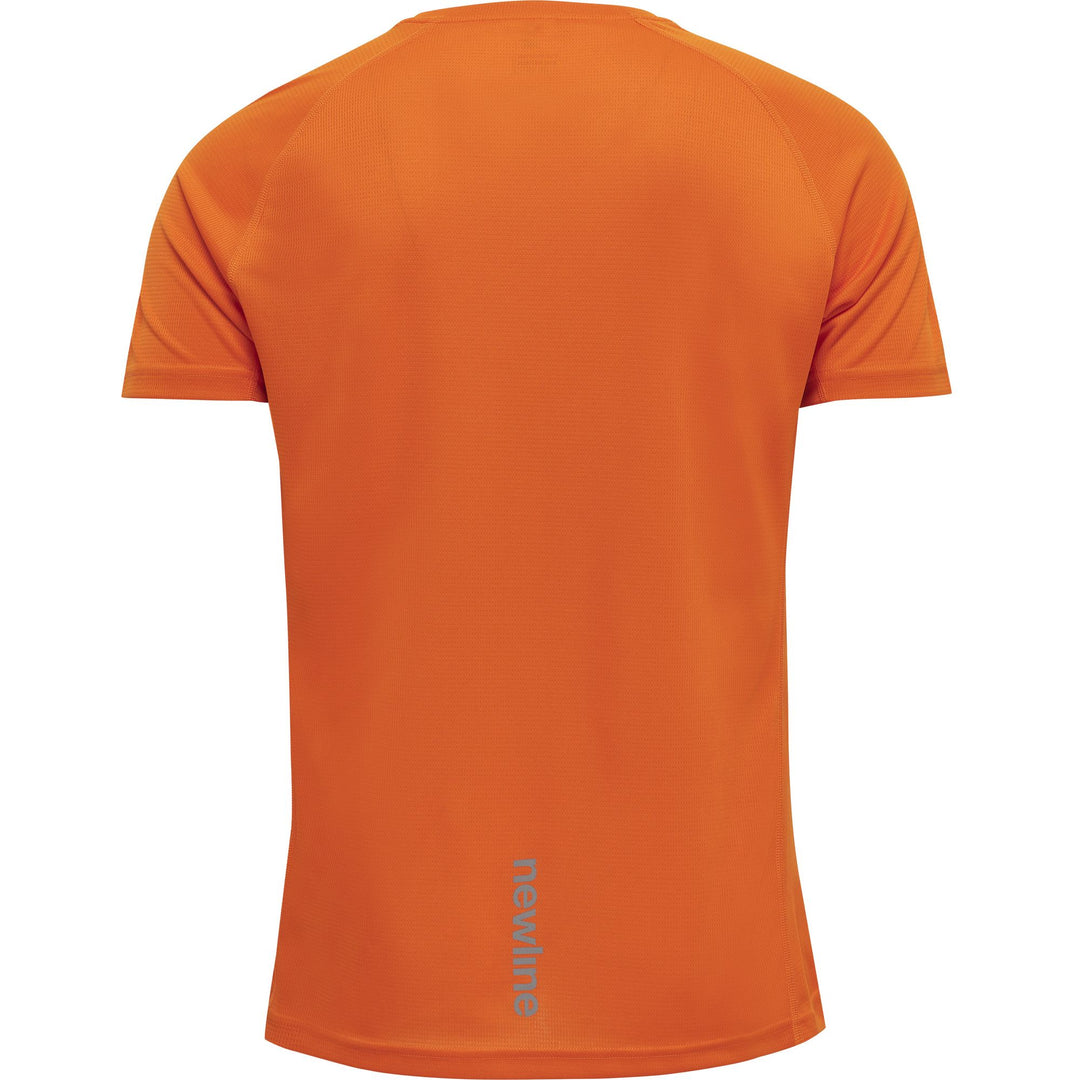 newline Men Core Running T-Shirt S/S - orange tiger