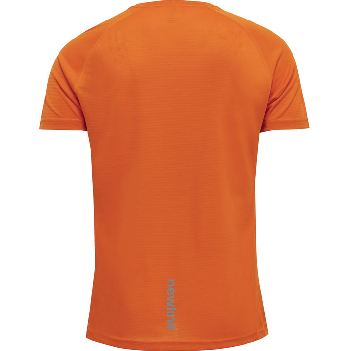 newline Men Core Running T-Shirt S/S - orange tiger