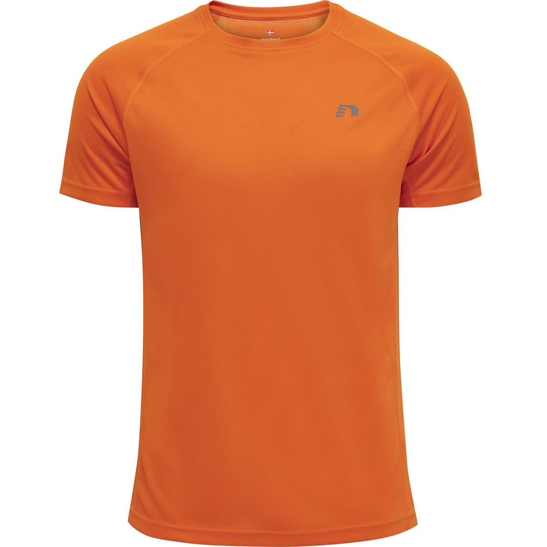 newline Men Core Running T-Shirt S/S - orange tiger