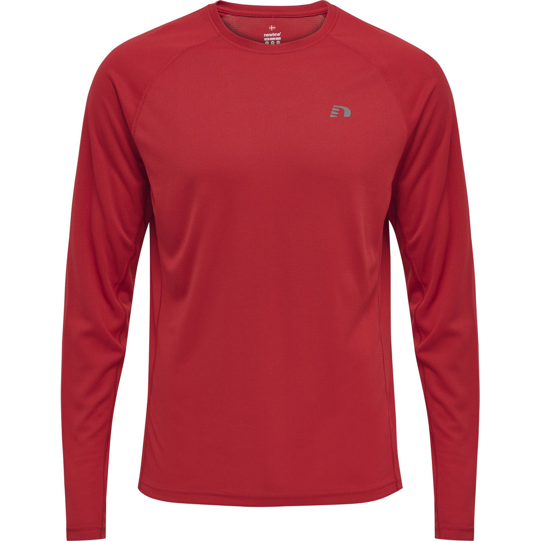 newline Men Core Running T-Shirt L/S - tango red